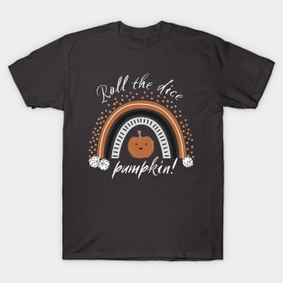 Bunco Halloween Ring the Bell Pumpkin Boho Bunco Rainbow T-Shirt